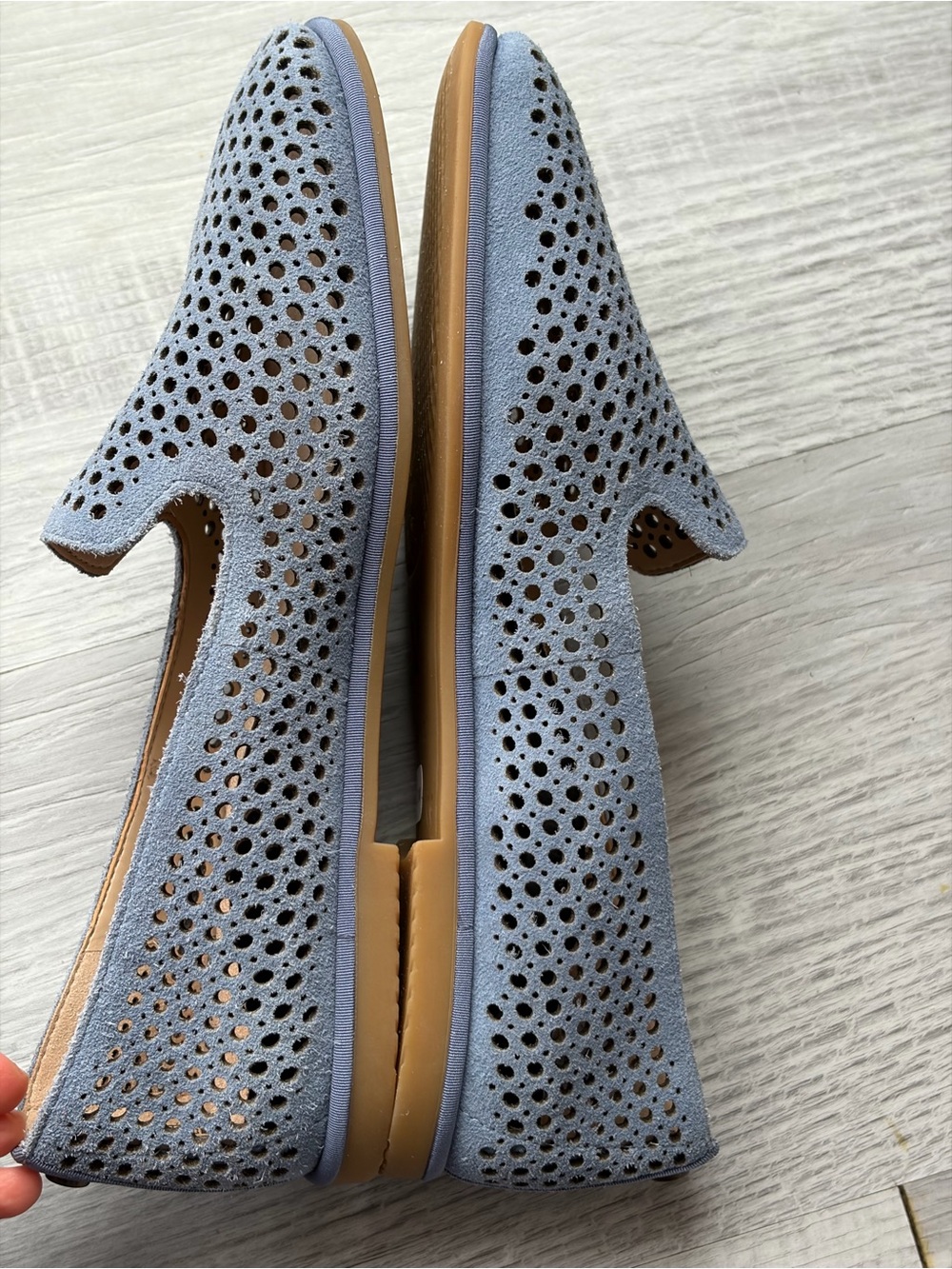 Vionic Dusty Blue Women's Flats, Size 6.5.